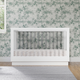 babyletto Harlow Acrylic 3-in-1 Convertible Crib with Toddler Bed Conversion Kit - White With White Base And Acrylic Slats