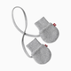 Zutano Cozie Fleece Lined Mitten - Heather Grey