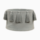 Lorena Canals Cotton Tassel Basket - Light Grey
