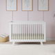 babyletto Hudson 3-in-1 Convertible Crib with Toddler Bed Conversion Kit - White