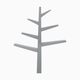 babyletto Spruce Tree Bookcase - Grey