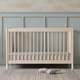 babyletto Gelato 4-in-1 Convertible Crib with Toddler Bed Conversion Kit - Washed Natural/White