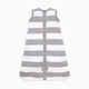 Burt's Bees Baby Organic Lightweight Beekeeper Wearable Blanket - Heather Grey Rugby Stripe, Medium