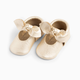 Freshly Picked Knotted Bow Moccasins - Platinum, Newborn