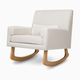 Nursery Works Sleepytime Rocker - Performance Cream Eco Weave/Light Legs