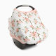 Little Unicorn Cotton Muslin Car Seat Canopy - Watercolor Roses