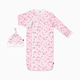 Magnetic Me Modal Magnetic Gown & Hat Set - Pastel Pink Baa Baa Baby, Newborn-3 Months
