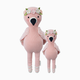 cuddle+kind Hand-Knit Doll - Penelope The Flamingo, Little 13''