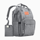 KeaBabies Original Diaper Bag - Classic Gray
