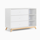 dadada Central Park 3-Drawer Dresser - White/Natural