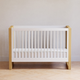 Namesake Nantucket 3-in-1 Convertible Crib with Toddler Bed Conversion Kit - Warm White/Honey