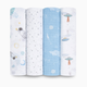 Aden + Anais Essentials Cotton Muslin Swaddles (4 Pack) - Space Explorers
