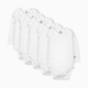 Honest Baby Clothing 5-Pack Organic Cotton Long Sleeve Bodysuit - Bright White, Newborn