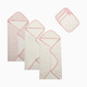 Small Story 6-Piece Organic Cotton Bath Time Set - Wavy Stripes