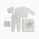 Tiny Kind 6-Piece Pointelle Sweater Gift Set - Ivory, 3-6 M