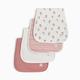 Tiny Kind Burp Cloth (4 Pack) - Cherries