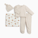 Tiny Kind New Arrivals Organic Cotton 4-Piece Gift Set - Bunny Hop, Newborn