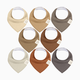 KeaBabies Organic Bandana Bibs (8 Pack) - Terracotta, 8