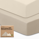 KeaBabies 2-Pack Isla (Protect+) Waterproof Crib Sheets - Ecru