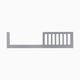 Carter's by daVinci Colby Toddler Bed Conversion Kit - Light Grey