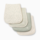 Tiny Kind Burp Cloth (4 Pack) - Sage Multi Leaf
