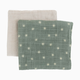 Little Unicorn Organic Cotton Muslin Swaddle Blanket 2 Pack - Sage Suns