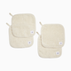 Tiny Kind Organic Cotton Washcloths (4 Pack) - Antique White (2024)