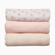 Tiny Kind Organic Muslin Swaddle (3 Pack) - Floral Bunch