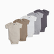 Small Story Short Sleeve Solid Organic Cotton Bodysuits (5 Pack) - Core Neutrals, 0-3 M