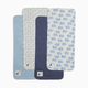 Small Story Organic Cotton Burp Cloth (4 Pack) - Rain Drops