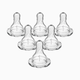 Dr. Brown's Narrow Nipple (6 Pack) - Clear, Level 1