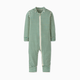 Hanna Andersson Baby 2-Way Zip Sleeper in HannaSoft - Soft Sage/Ecru, 2 T