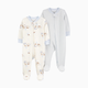 Carter's 2-Way Zip Cotton Sleep & Plays (2 Pack) - Multi, Newborn
