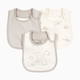 Carter's Bibs (3 Pack) - Grey/White, Osz
