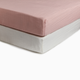 Soundly Organic Cotton Muslin Crib Sheet (2 Pack) - Crystal Rose/White