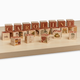 Tiny Kind Wooden Alphabet Blocks - Rust