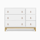 Delta Children babyGap Legacy 6 Drawer Dresser - Bianca White/Natural