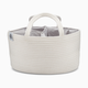 Parker Baby Co. Rope Diaper Caddy Organizer - White