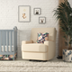 Baby Relax Rylan Swivel Glider Rocker Recliner Chair - Beige Velvet