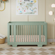 babyletto Yuzu 8-in-1 Convertible Crib with All-Stages Conversion Kits - Light Sage