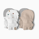 Goumi Kids Stay-On Baby Mitts (2 pack) - City Blocks +Sandstone, 0-3 M