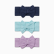 Small Story Organic Cotton Headbands (3 Pack) - Blue Range, 0-6 M