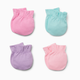 Small Story Organic Cotton Mittens (4 Pack) - Pink/Purple, 0-6 M
