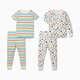 Small Story Pajamas Set 2 Pack - Alphabet Monsters, 12 M