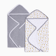 Small Story Organic Cotton Towels (2 Pack) - Gray Bees, 0-24
