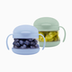 Ubbi Tweat Snack Containers (2 Pack) - Sage/Blue