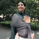 Konny Baby Wrap Carrier Flex Airmesh - Charcoal, XS-XL