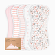 KeaBabies Urban Burp Cloths (5 Pack) - Sweet Charm