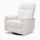 daVinci Suzy Manual Recliner and Swivel Glider - Fog Chatham Stripe Performance Eco-Weave