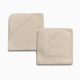 Tiny Kind Organic Cotton Hooded Towel (2 Pack) - Antique White, 0-24 M